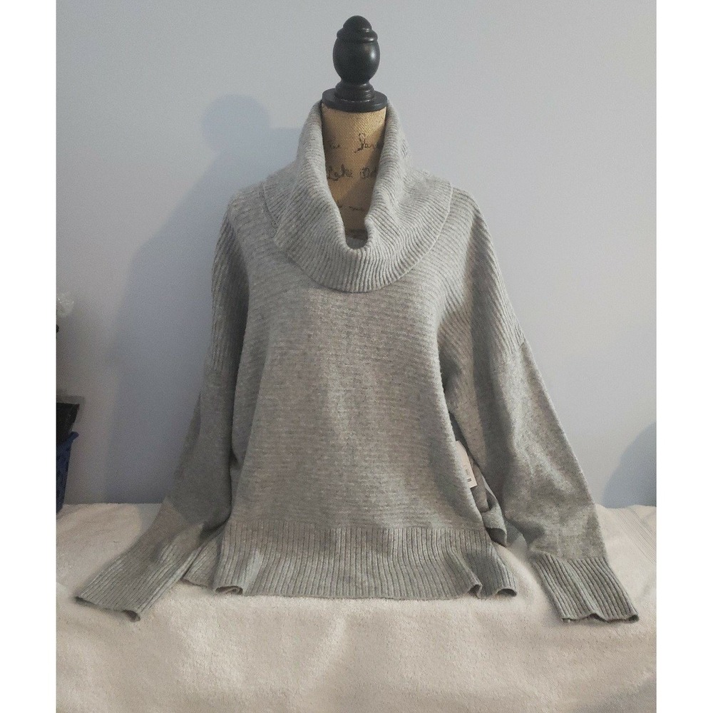 Time & Tru Womans NWT Pullover Sweater Size 2X Grey